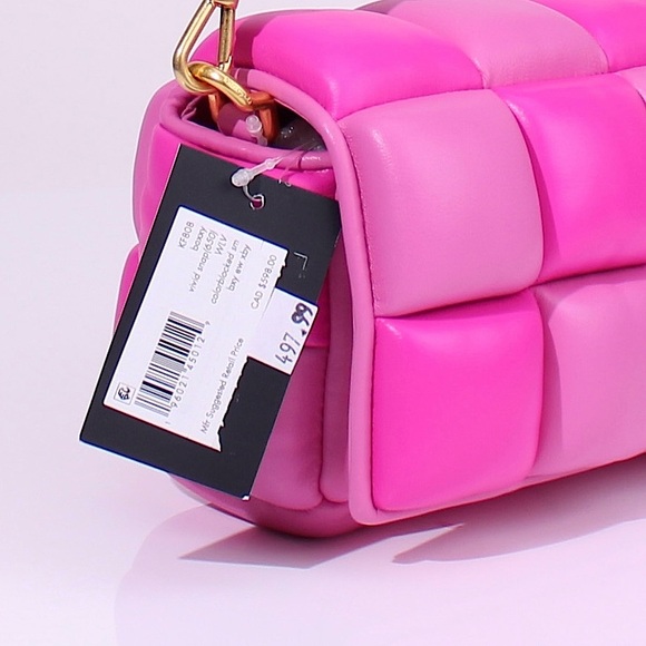 Kate Spade Boxxy Colorblocked East-west Crossbody In Vivid Snapdragon Multi Pink - Picture 12 of 14